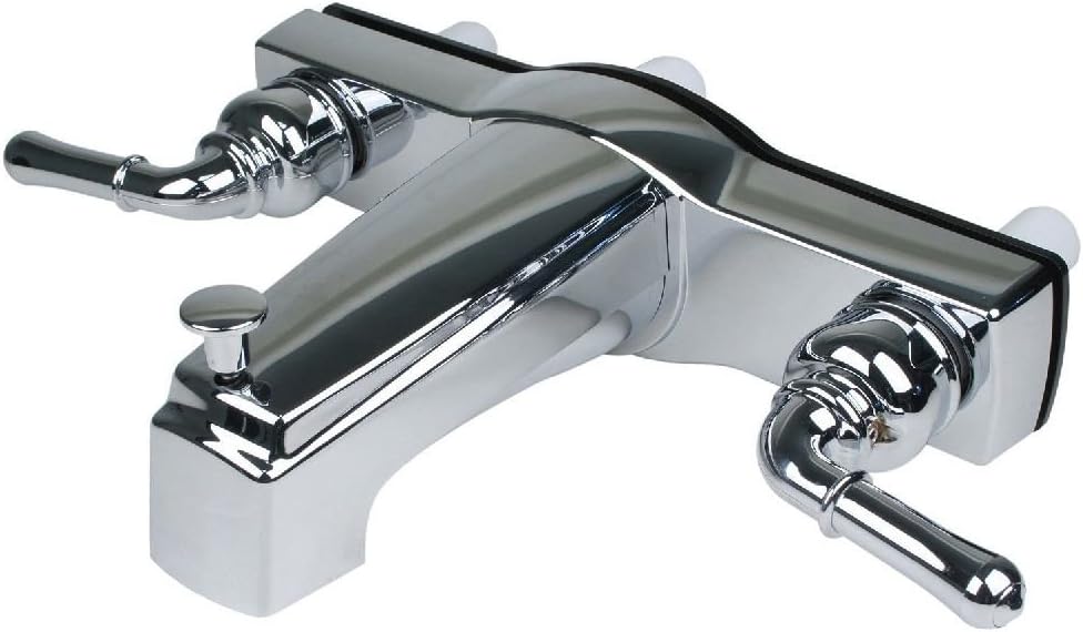 RV / Mobile Home 8" Tub Shower Faucet and Shower Head Chrome