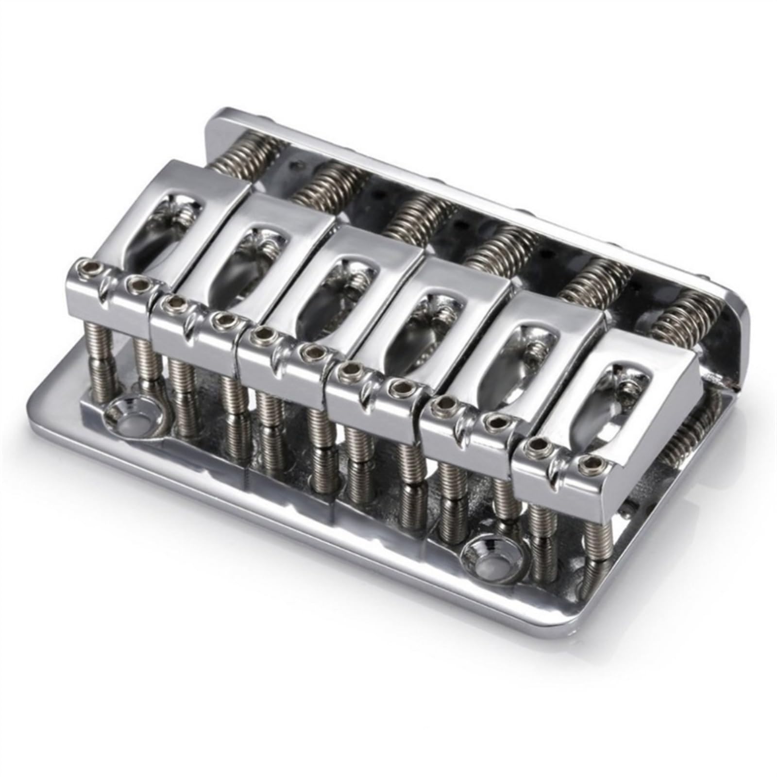 Juego De Puente Para Guitarra Eléctrica Puente Rígido De 6 Sillas, Puente Superior De Guitarra Eléctrica De 65mm Con Tornillos De 5 Uds, Accesorios De Guitarra Pesada