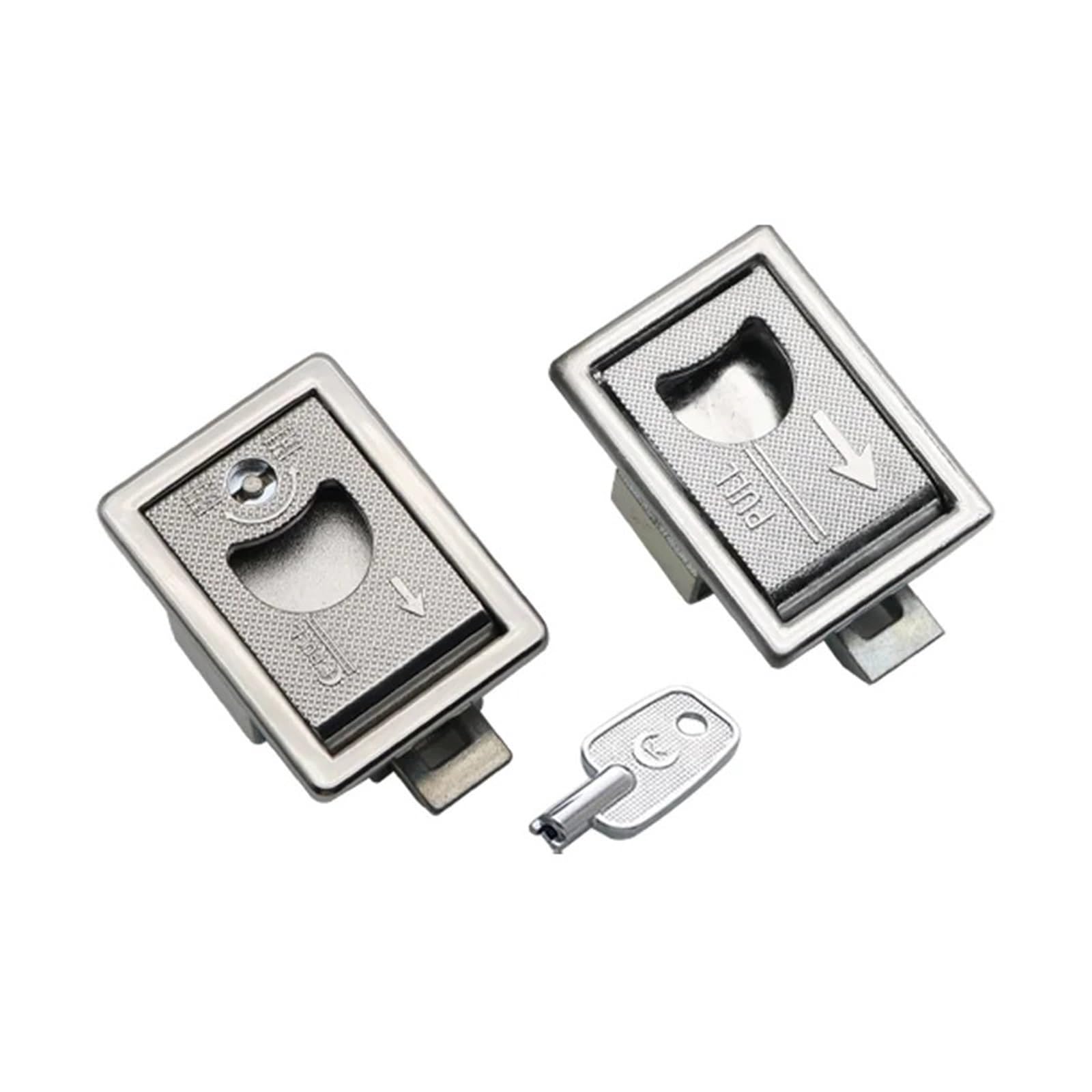 Sxolcoufoh With Lock Cabinet Electronic Mechanical Equipment Zinc Alloy Small Box Lock Panel 1Pcs(With Lock)