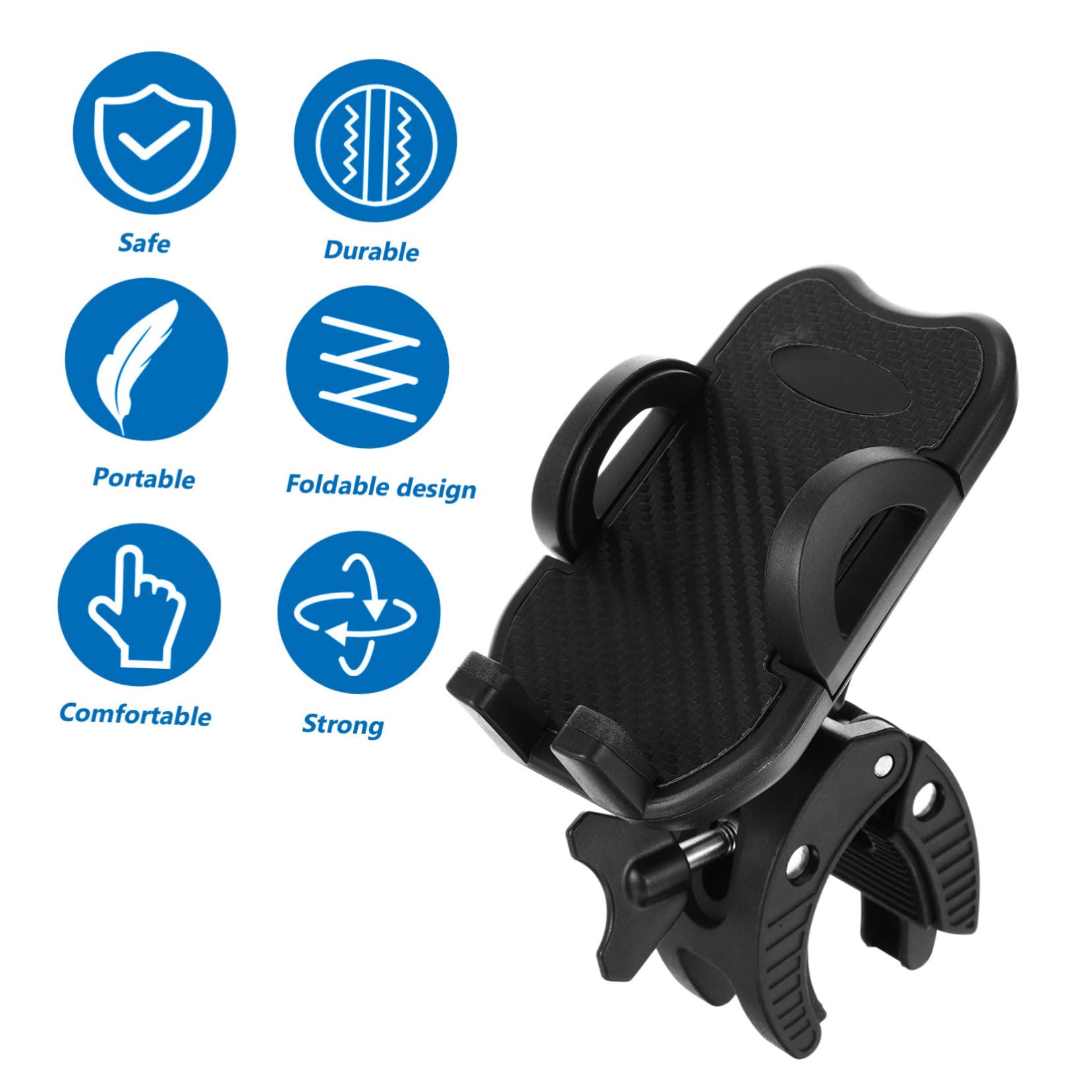 1pezzi Supporto Per Telefono Da Manubrio Con Rotazione Per Bici e Montaggio Semplice e Pratico Design Leggero e Portatile