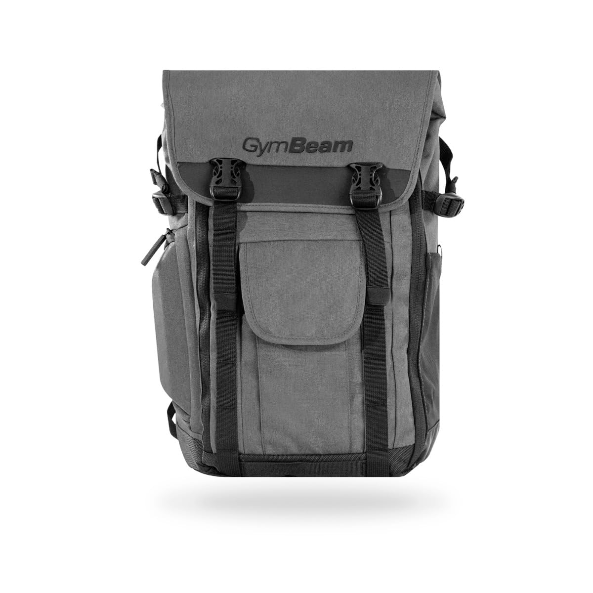GymBeam Zaino Adventure - Zaino Multifunzionale, Zaino Grande dal Design Elegante, Superficie Impermeabile, Tasche Spaziose, Ideale come Zaino da Viaggio, Palestra ed Escursioni (Grey)