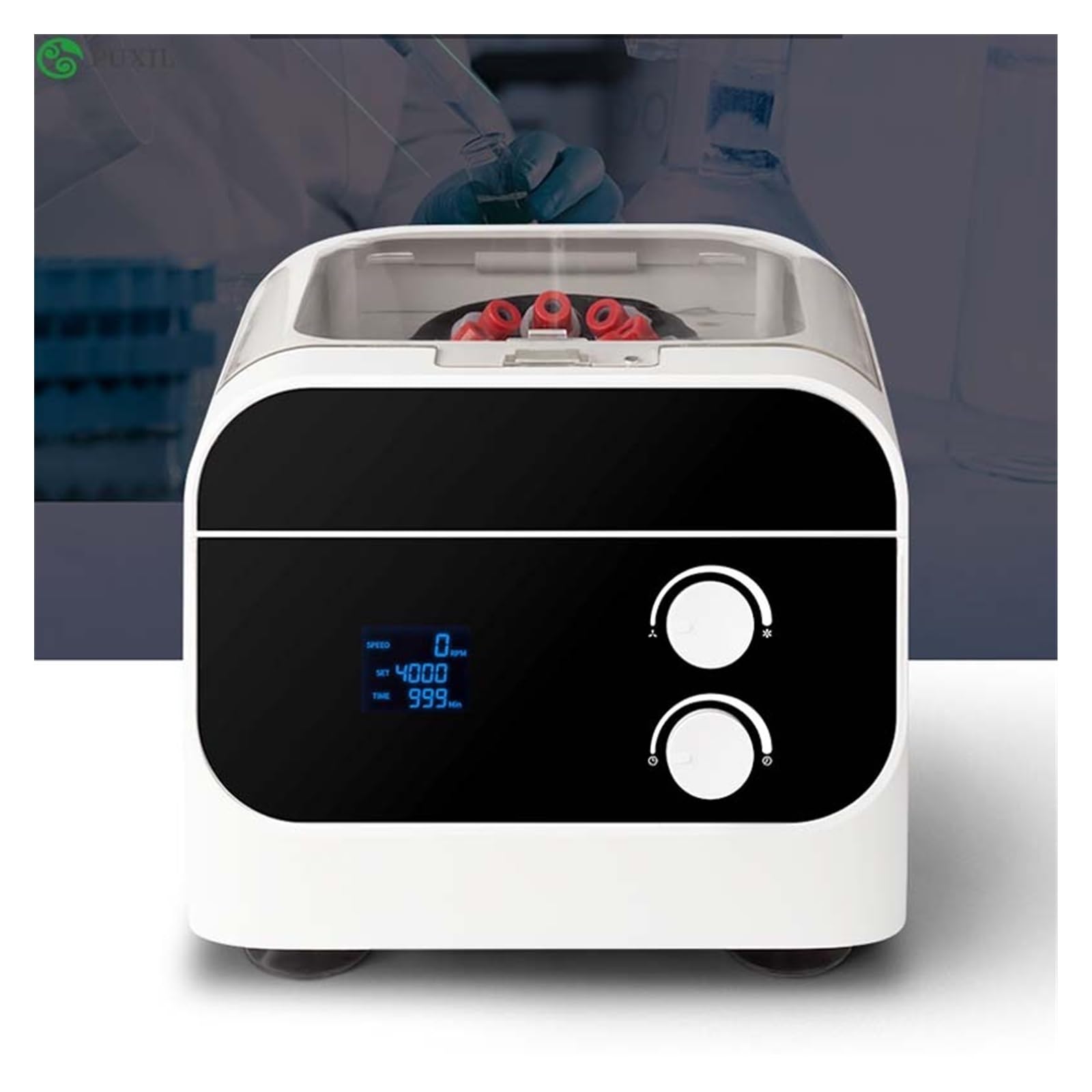 Centrifuge Machine, Science and Technology Centrifuge Separator PRP Beauty Desktop Fat Pet Laboratory Serum Autologous Separator with Display(LSC-20H 8 Holes)