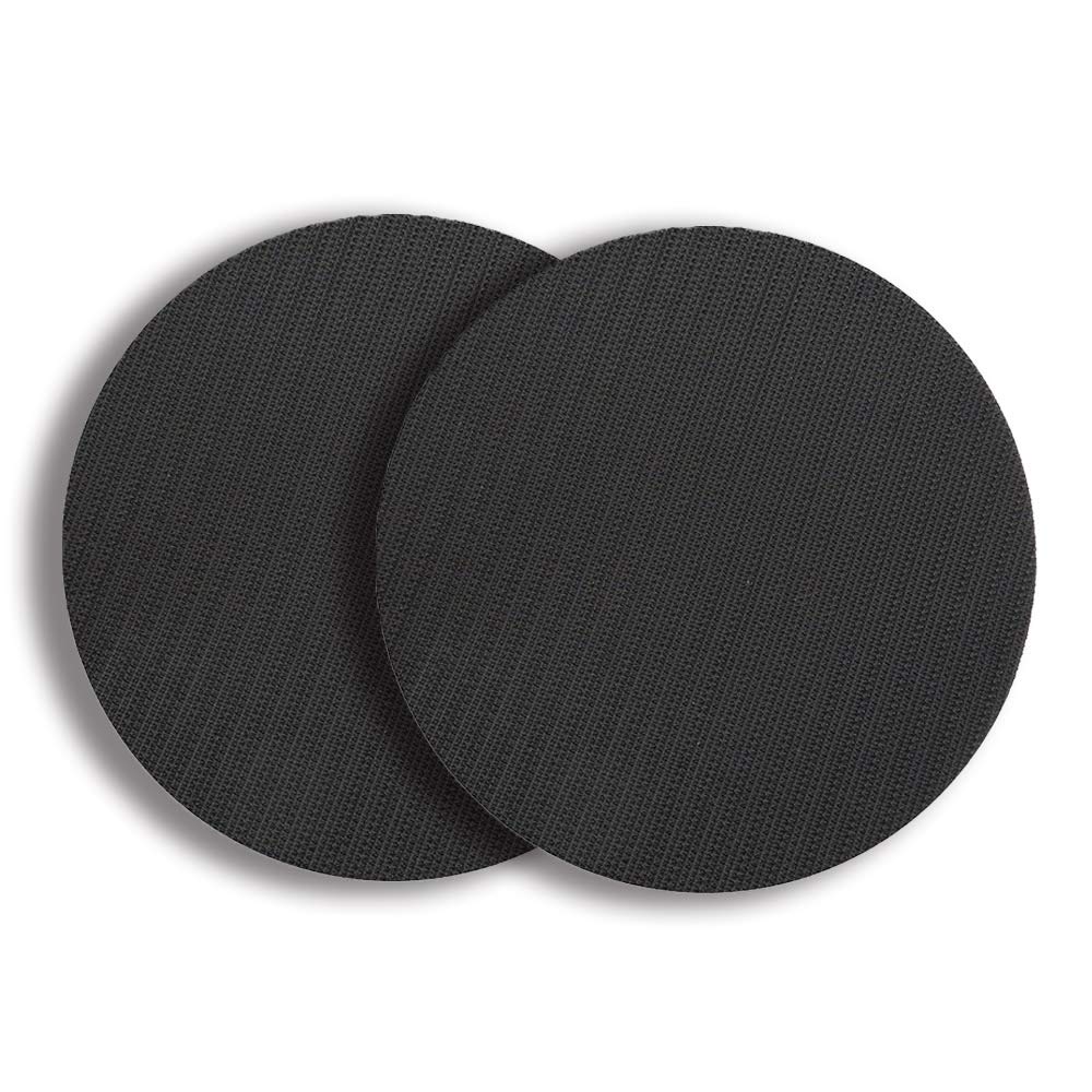 Excinter Black 2Pcs 75Mm Sanding Soft Pad Buffer Sponge Interface Backing Foam Cushion Pads Layer Hook And Loop Buffering