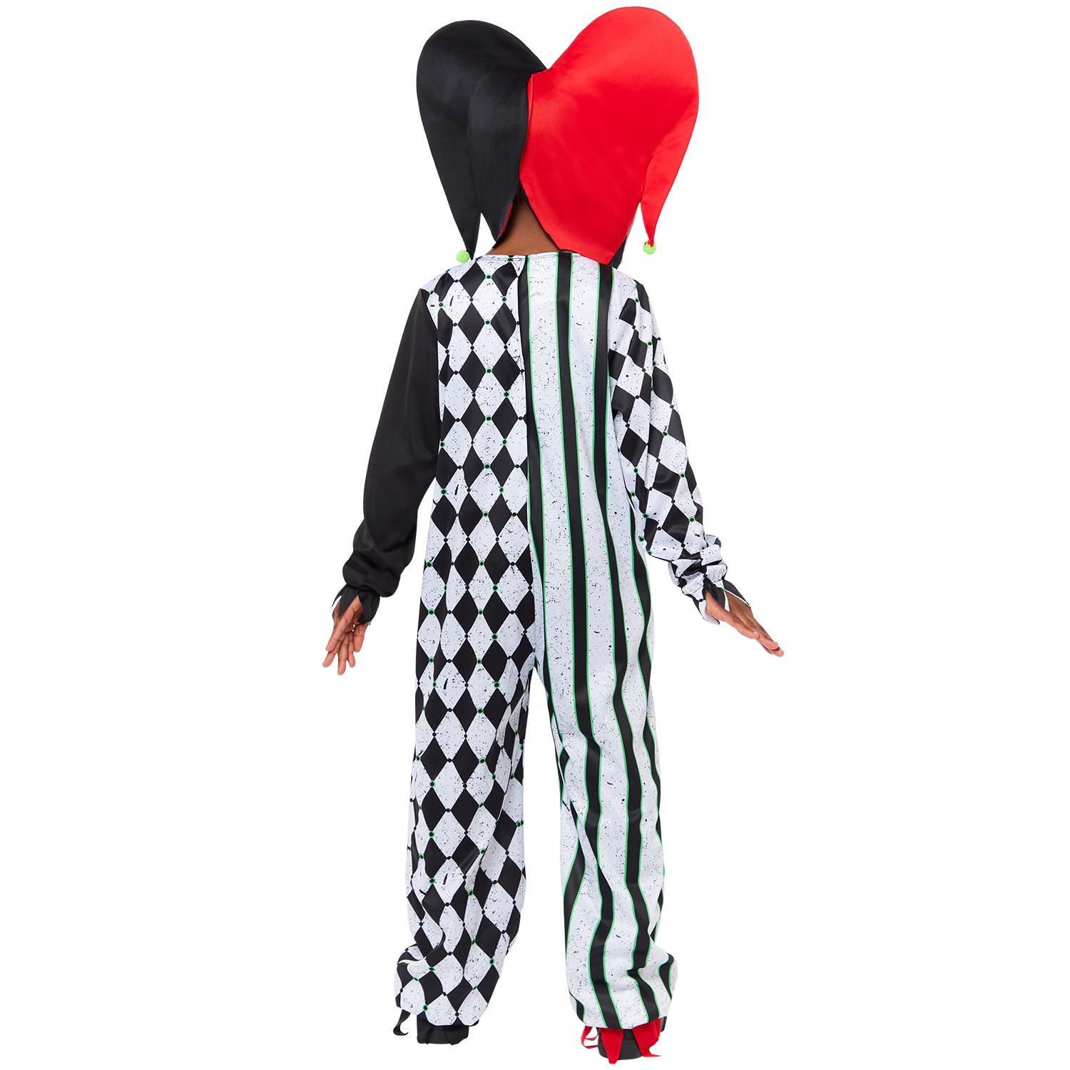 amscan Chłopięcy kostium Halloween dwulicowy błazen klaun fantazyjny strój Uniseks - dzieci Boys Halloween Two Faced Jester Clown Fancy Dress Costume