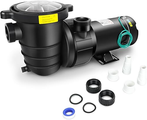 1.0 HP 750W 87GPM 110V Potente bomba de piscina sobre el suelo con cesta de colador, eficiencia energética 1.0 HP 750W 87GPM 110V Potente bomba de piscina sobre el suelo con cesta de colador, eficiencia energética