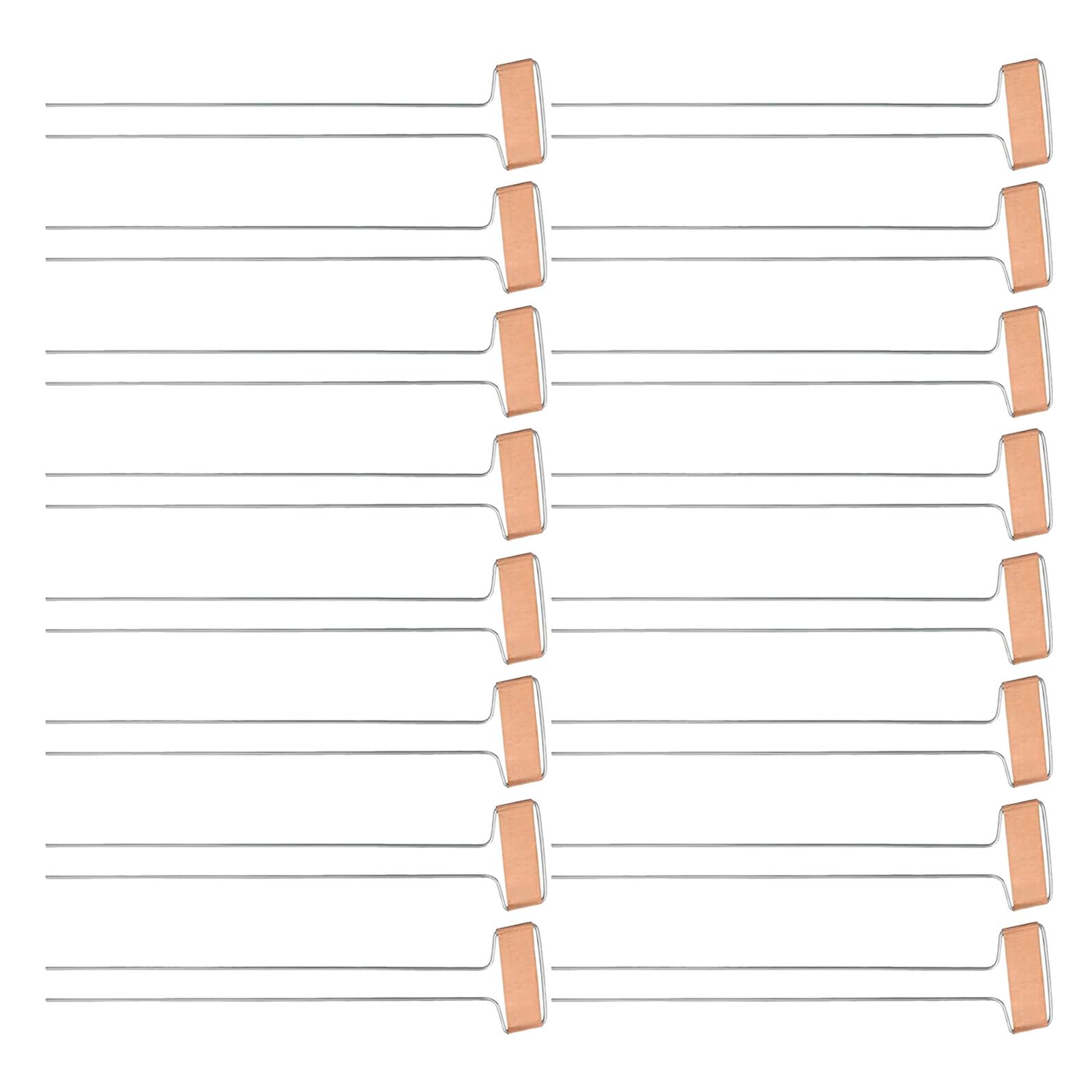 Étiquettes pour Plantes en Cuivre 25 Pièces Marqueurs Réutilisables pour Jardinage Extérieur Piquets D’Identification Solide pour Pots Pépinière et Culture en Plein Air