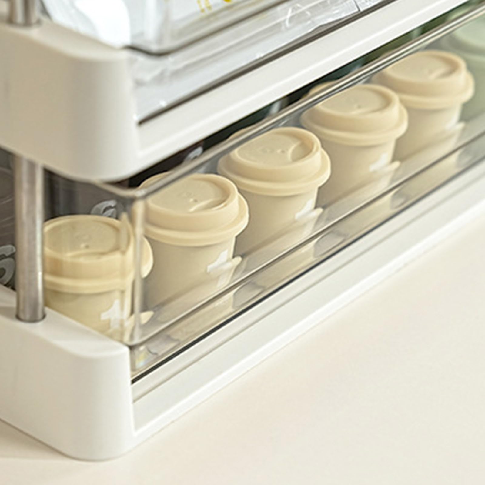 Scaffale portaoggetti funzionale modularizzato per bagno, cucina, libri, giocattoli, pratica struttura in plastica robusta, organizer multistrato