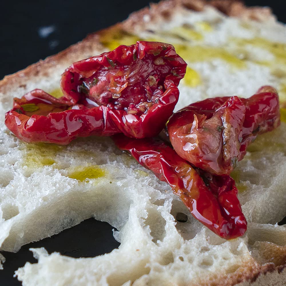 OROMINERVA - 3 vasetti di Pomodori secchi sott'olio, pomodori italiani essiccati al sole