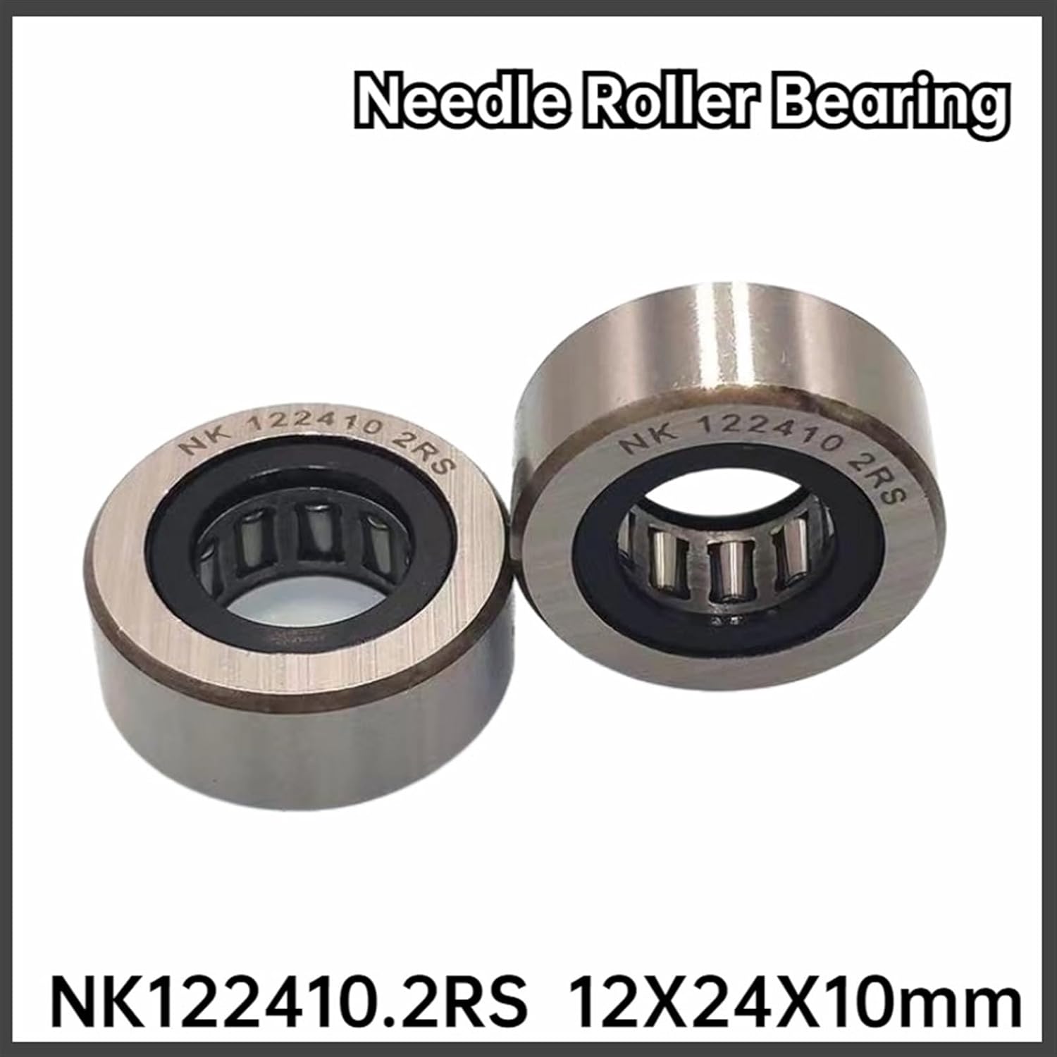 1PCS Needle Roller Bearings 12NQ2410 NK122410.2RS 12 * 24 * 10mm with Sealing Ring NK143012.2Rs 14 * 30 * 12mm(RNAO122212TN)