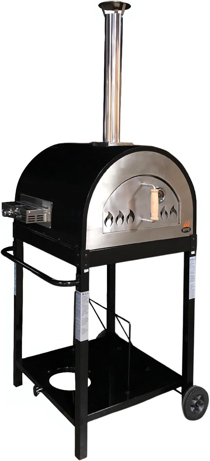 Gas Burner for Dual Fueled Outdoor Oven
