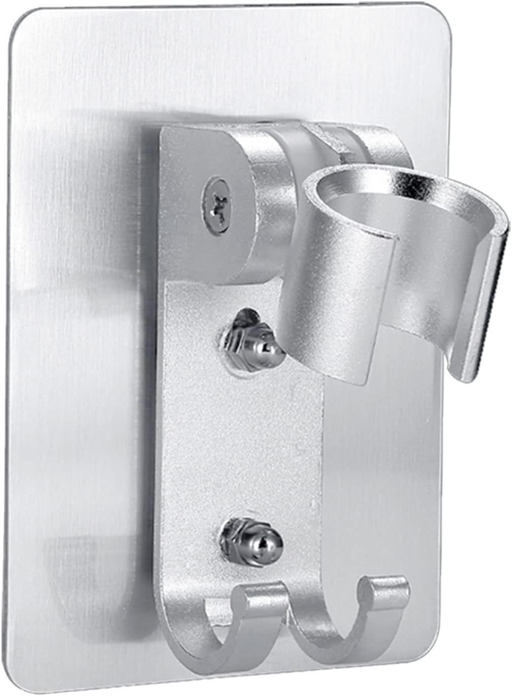 Shower Head Wand Holder, Strong Adhesive Suction Cup Shower Head Holder Base Bathroom Shower Nozzle Fixing Adjustable Wall Mount Bracket Bathroom Tool