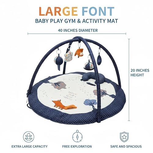 Miniatura 2 de Alfombrilla de gimnasio para bebés, gimnasio para bebés y niños pequeños