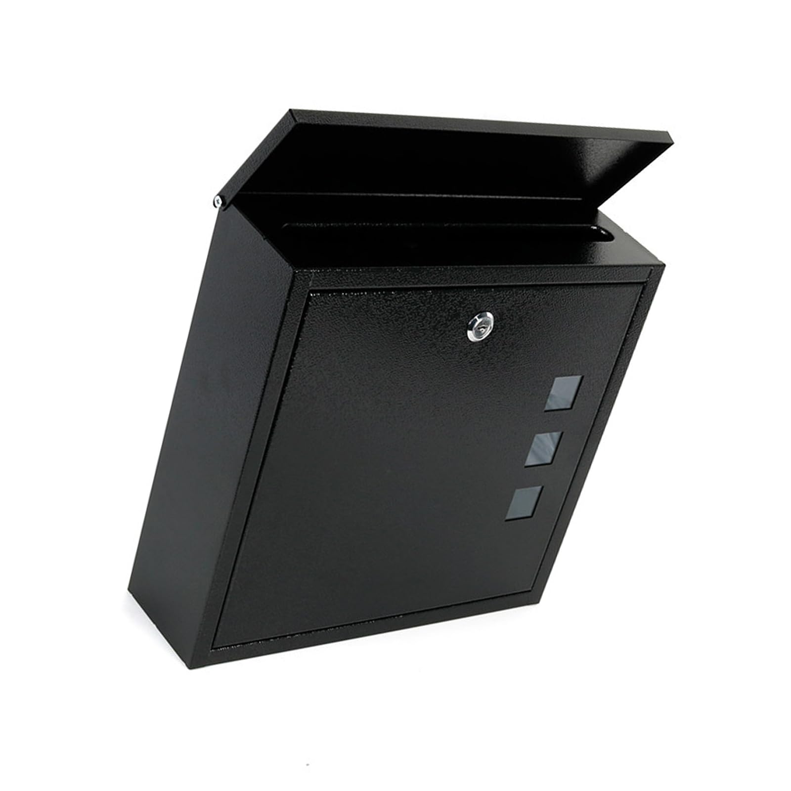Rust Resistant Mailbox Mail Box with Transparency Window for Courtyard Porch Residential Commercial Use Rustproof Wall Mailbox
