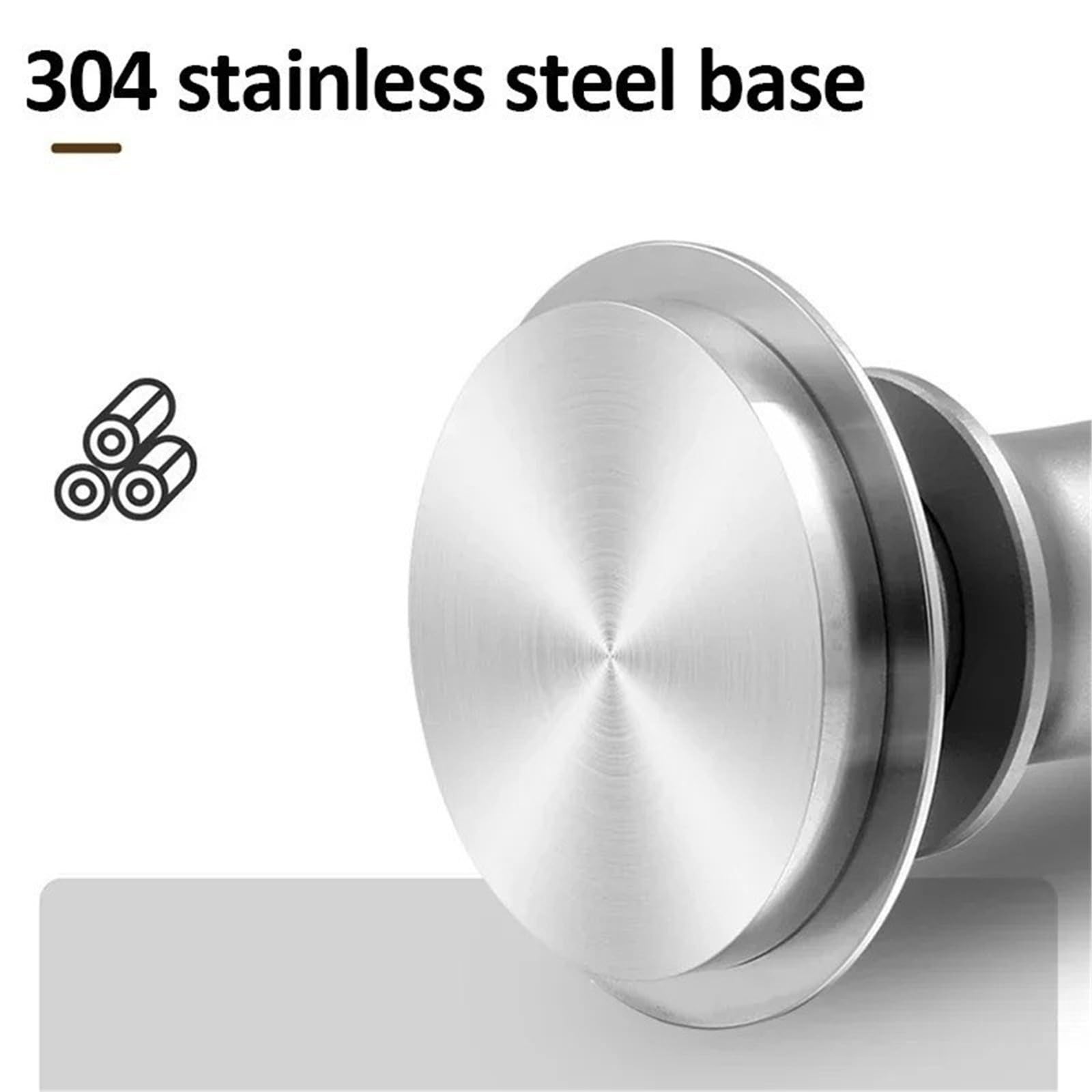 Tamper De Café 51/53 / 58 Mm Martillo De Café En Polvo De Acero Inoxidable De Presión Constante Ajustable Con Escala Accesorios Para Cafetera Espresso Tamper De Café(Thread-Silvery 51mm)