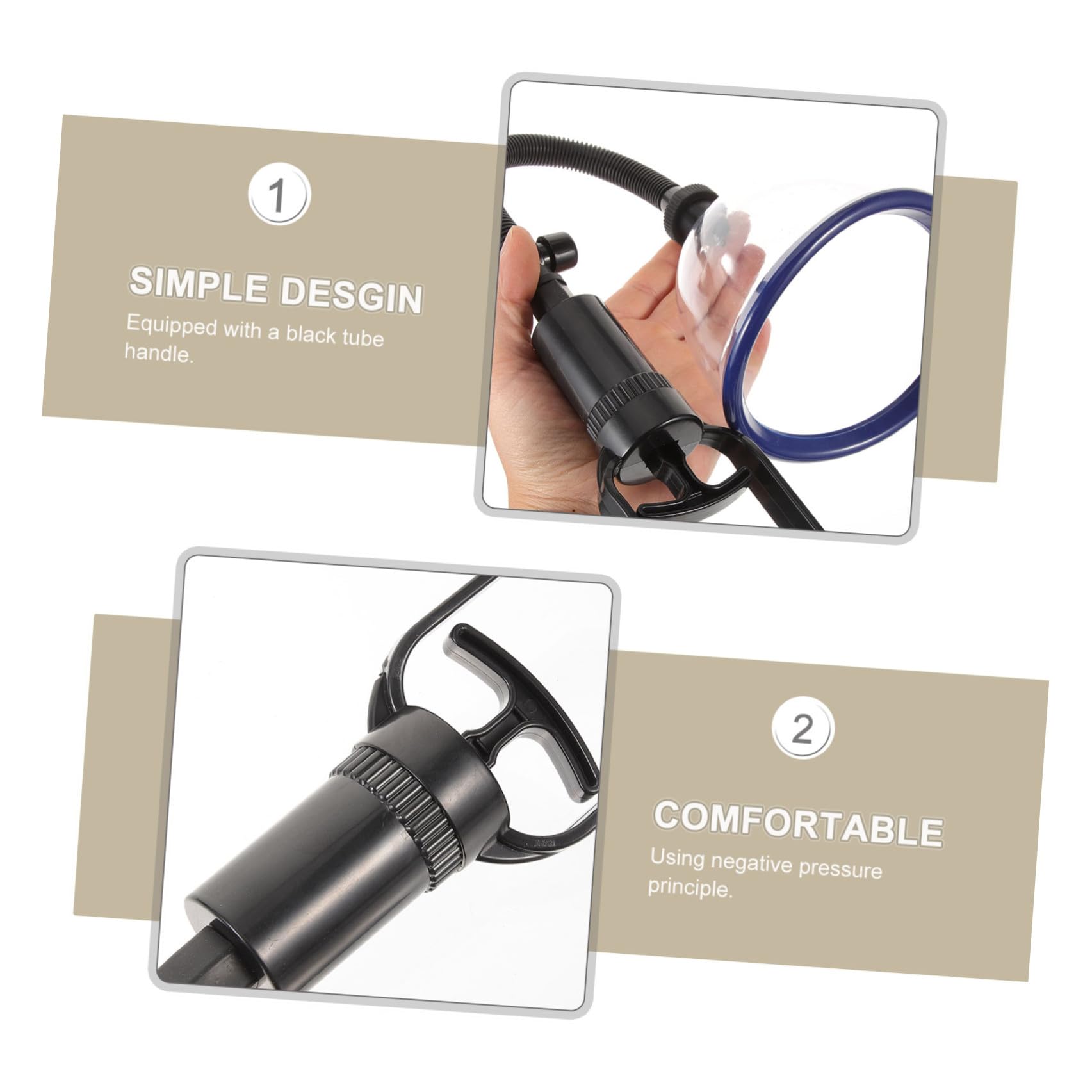 VANZACK Outil Plastique et Caoutchouc, pour Salon et Spa à Domicile Électrique de Massage Manuel Principe de Pression Négative pour Femmes