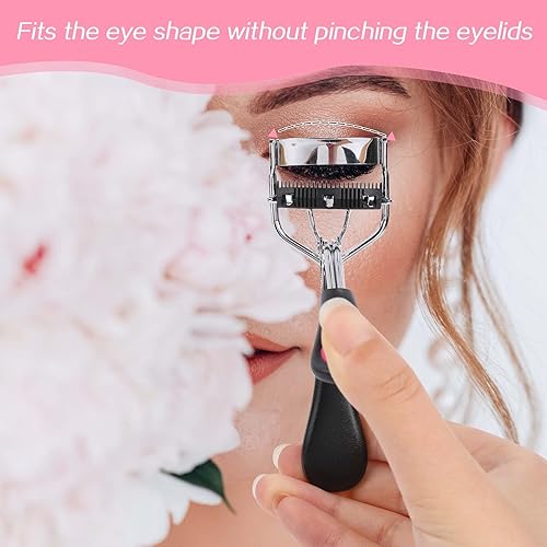 Miniatura 7 de Rizadores de pestañas con peine, 2 piezas, herramienta de pestañas incorporada, mini herramienta separadora de pestañas, accesorio portátil para