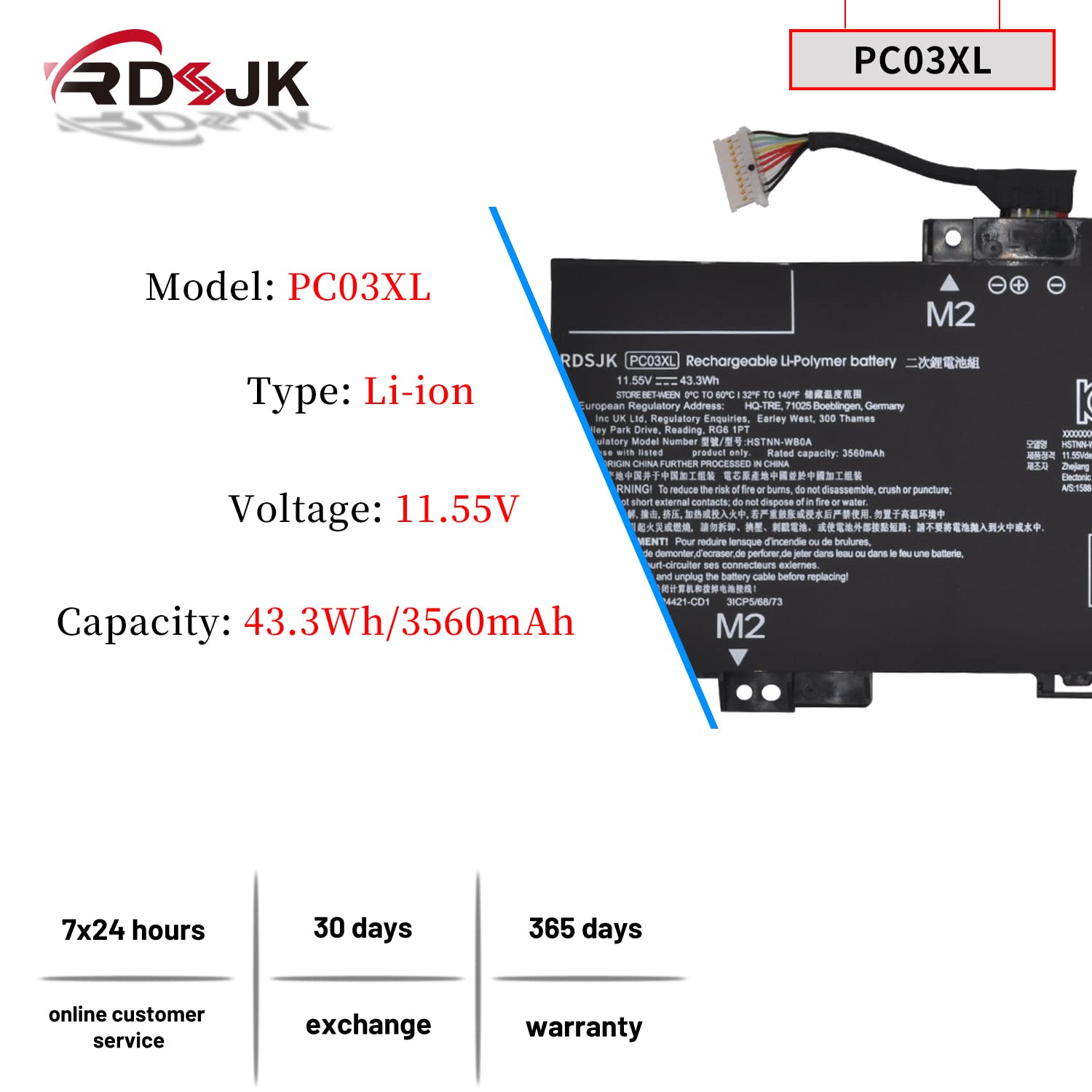 Amazon.com: PC03XL Laptop Battery for HP Pavilion X360 14 14-DW 14