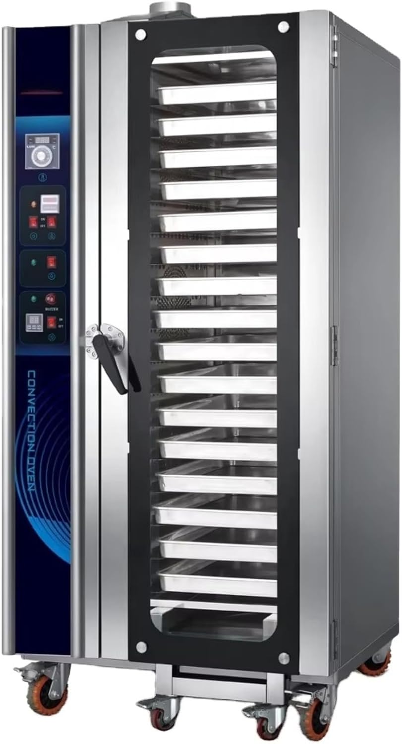 Industrial Commercial Oven for Sale, Professional Convection Baking Oven, Heavy Duty Commercial Kitchen Equipment, Large Capacity Stainless Steel Oven for Bakery, Pizza, Catering