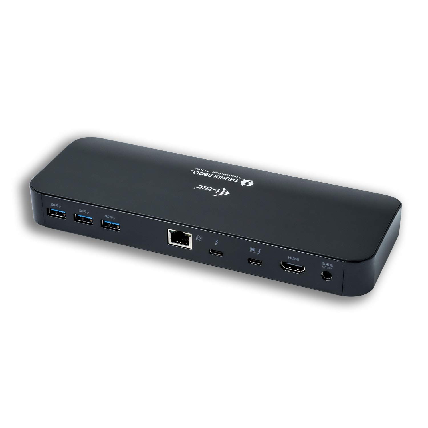 i-tec Thunderbolt 3 Dual 4K Docking Station 2x 4K/1x 5K 2x Thunderbolt 3 1x HDMI 1x GLAN 4x USB 3.0 1x USB 3.0 Fast Charge 1x SD 1x Audio/Mic Power Delivery 85W for MacOS Windows incl. TB3 Cable