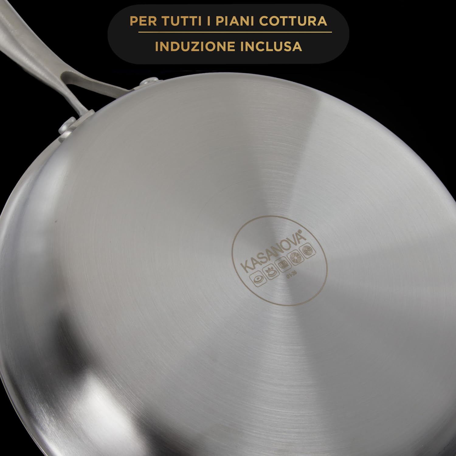Batteria pentole 11 pezzi Chef Tri - Ply acciaio