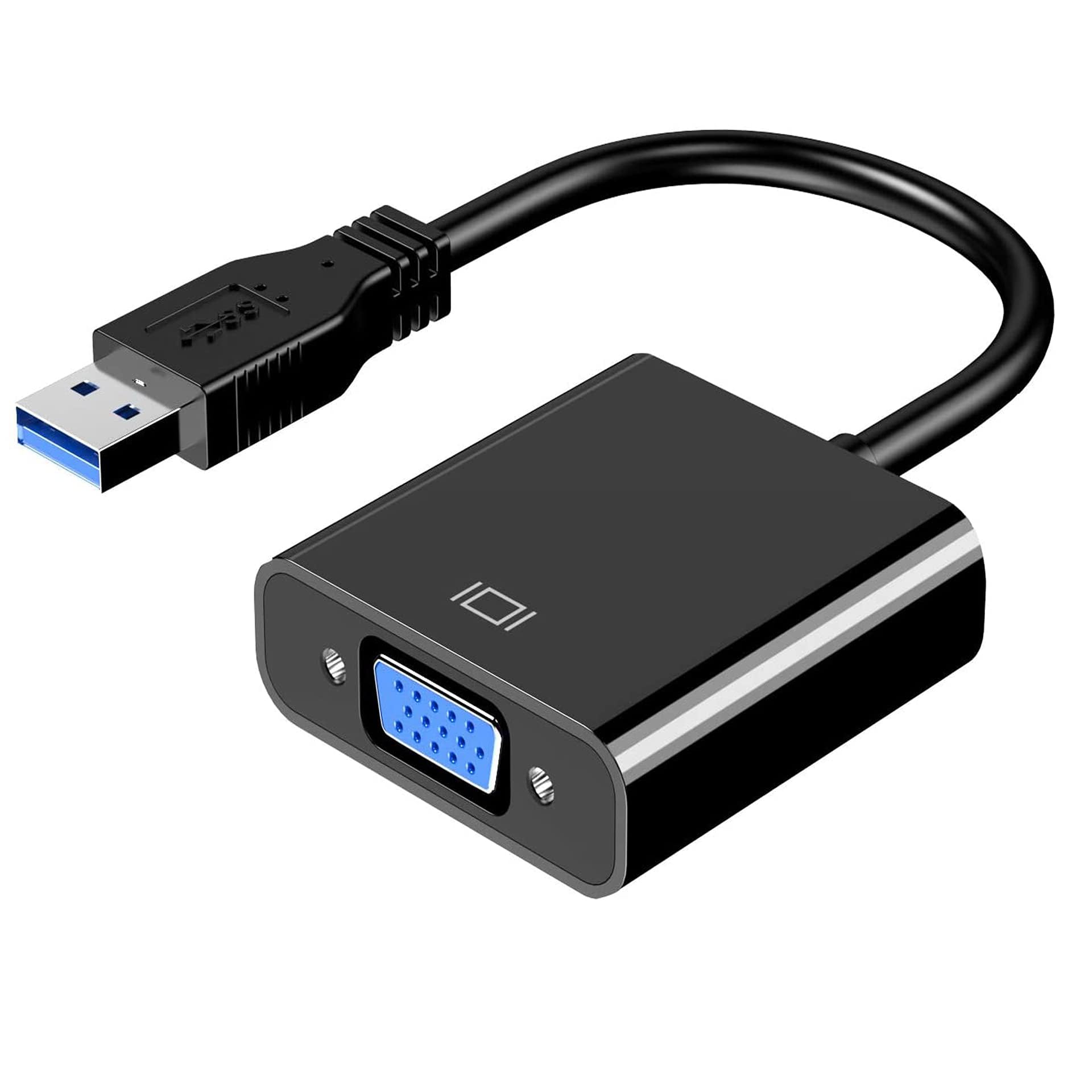 USB 3.0 to VGA Adapter Cable, USB-A Male to VGA Female Converter for Laptop, Desktop & PC, External Monitor, Projector & Display – Black-image-26