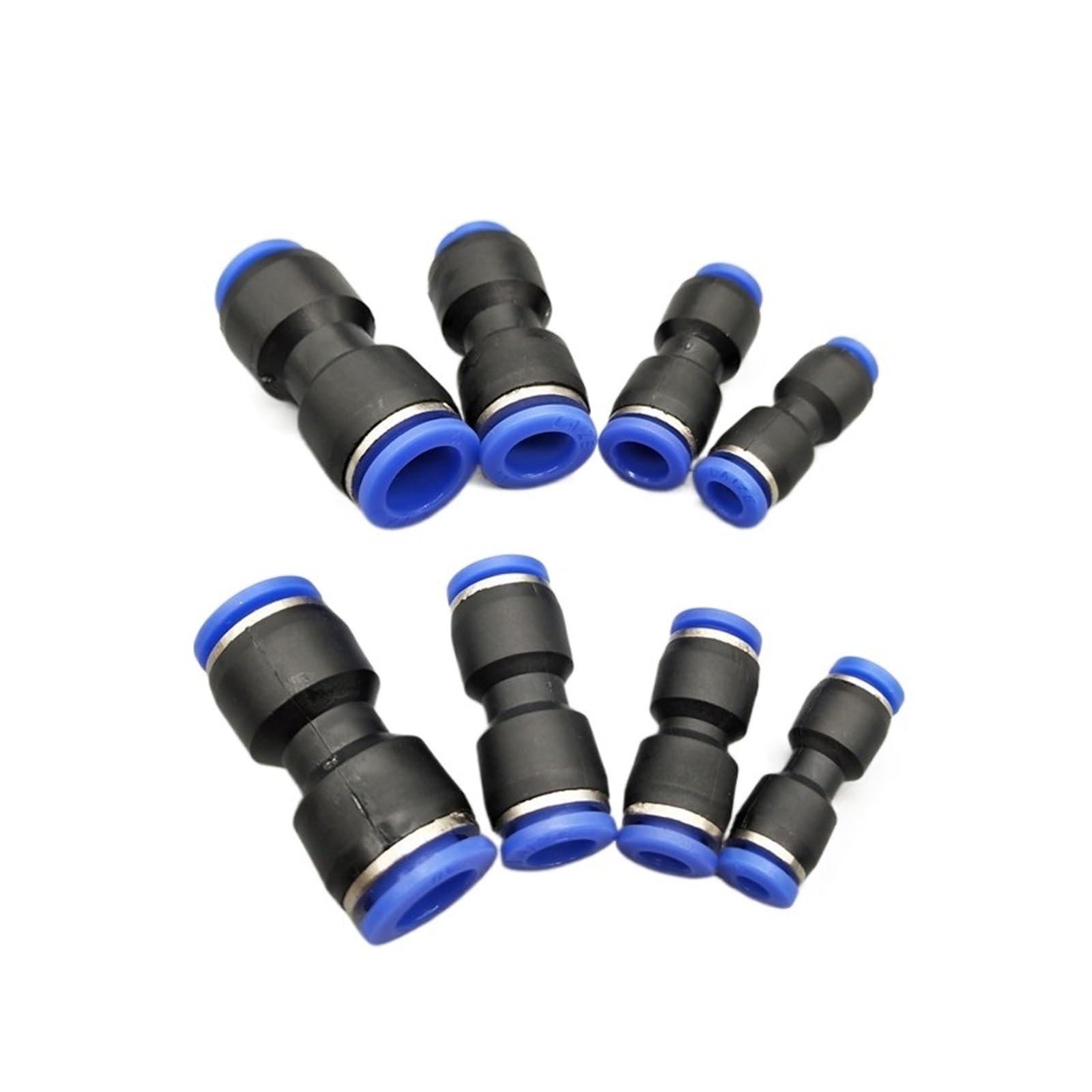 Raccordi per connettori pneumatici, Spingere con un solo tocco nei raccordi del gas diritti Connettori rapidi in plastica che montano il tubo flessibile pneumatico dell'aria(10mm 8mm)