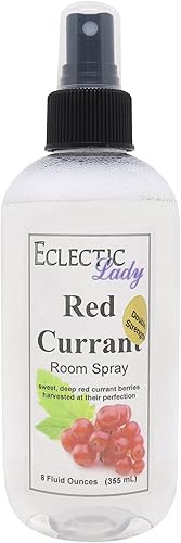 Spray de grosella roja para habitación (doble fuerza), 8 onzas, sin colores artificiales, parabenos o conservantes, niebla aromática fragante para