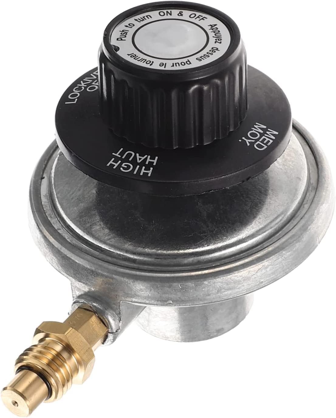 Amazon.co.jp 圧力 減圧 バルブ 120Uf メタル ガス 缶 プロパン グリル レギュレータ プロパン 調整可能 レギュレータ