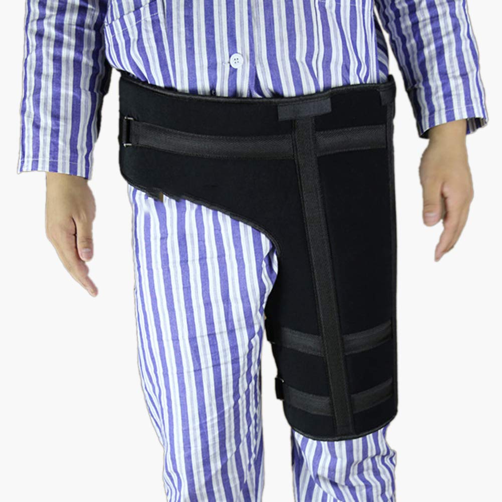 Regulowany stabilizator biodra po operacji, zapewniający stabilizację i powrót do zdrowia, ortopedyczny stabilizator po operacji – pełna orteza na kolano (lewa strona, lewa)