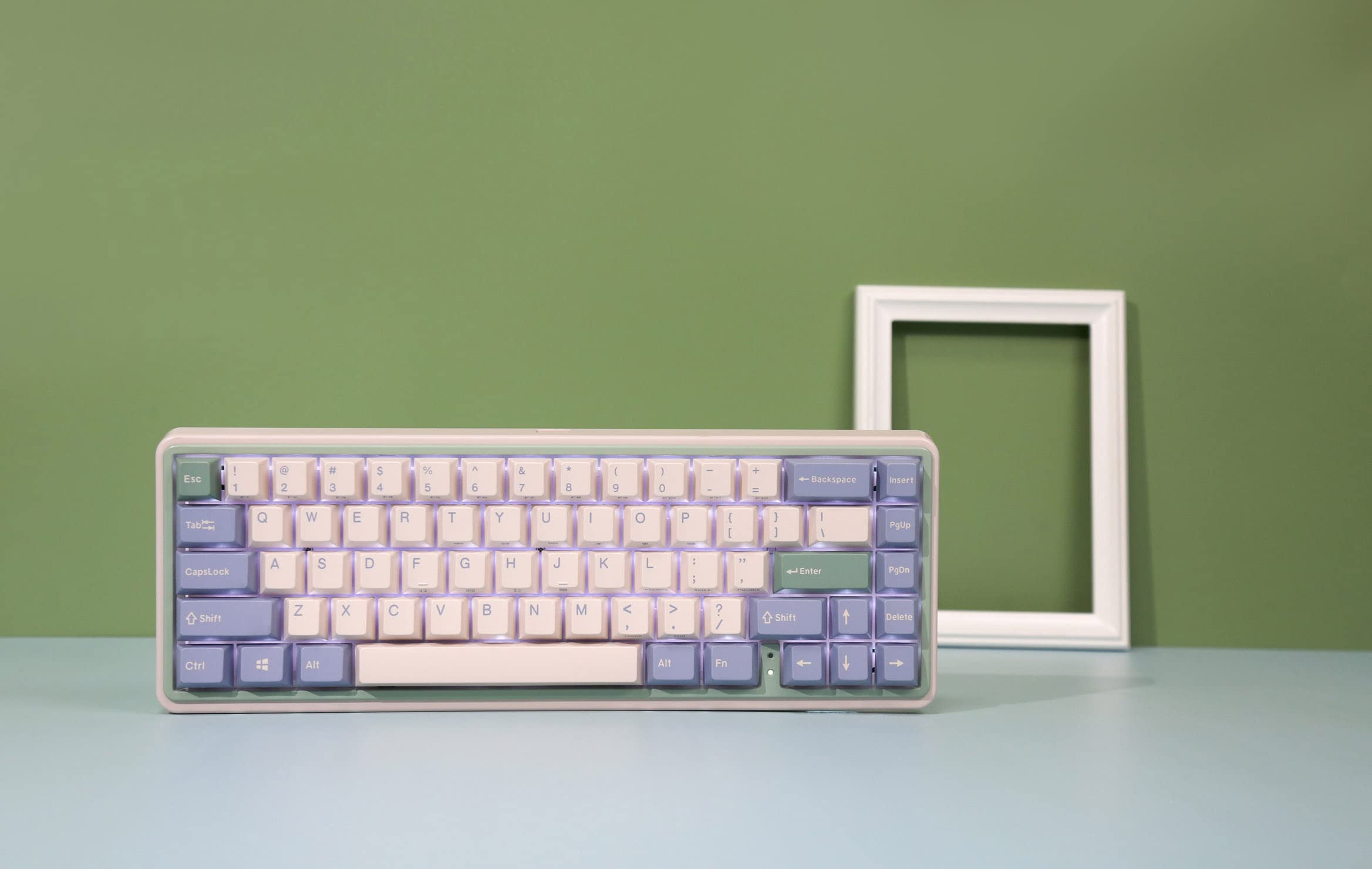 Amazon.com: Varmilo Minilo VXT67 Eucalyptus 65% Hotswap Triple
