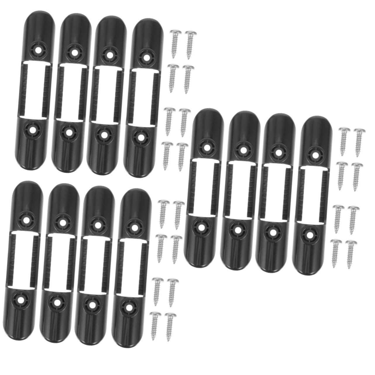 Abaodam Fibbia a Paletta Clip Porta pagaia per Kayak Fermaglio a Paletta Porta pagaia Fisso Clip per pagaia per Canoe Morsetto a Paletta Montato sul Ponte plastica Black