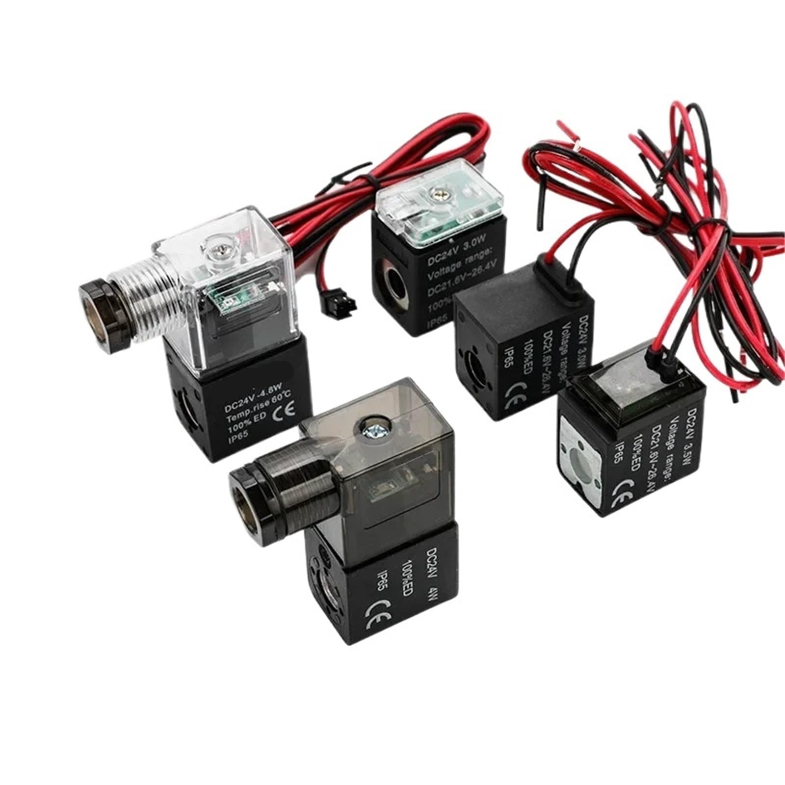Bobine électrovanne pneumatique DC24V terminal LED bleu 4V210