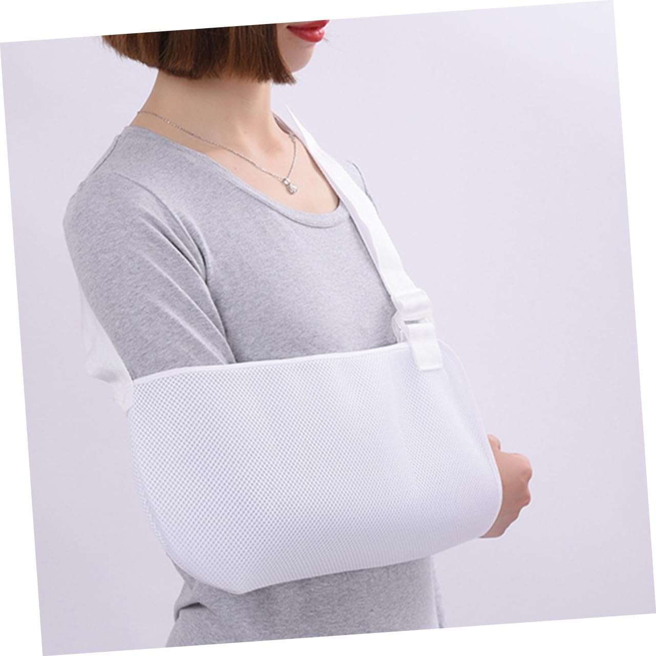ORFOFE Shoulder Arm Sling for Elbow Injury Dislocated Arm Slings Shoulder Immobilizer Breathable Mesh Comfortable Supportive Adjustable for Men Women