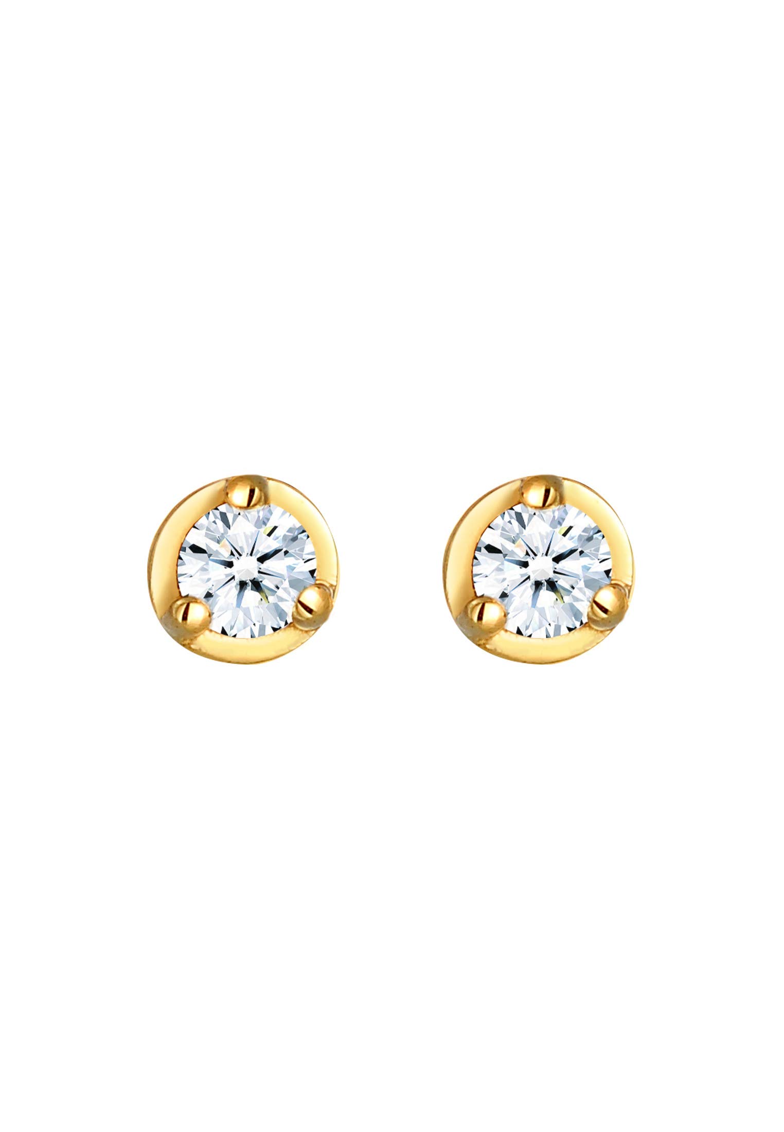 Diamore Kolczyki damskie z diamentem, Kolczyki złote 0306812317