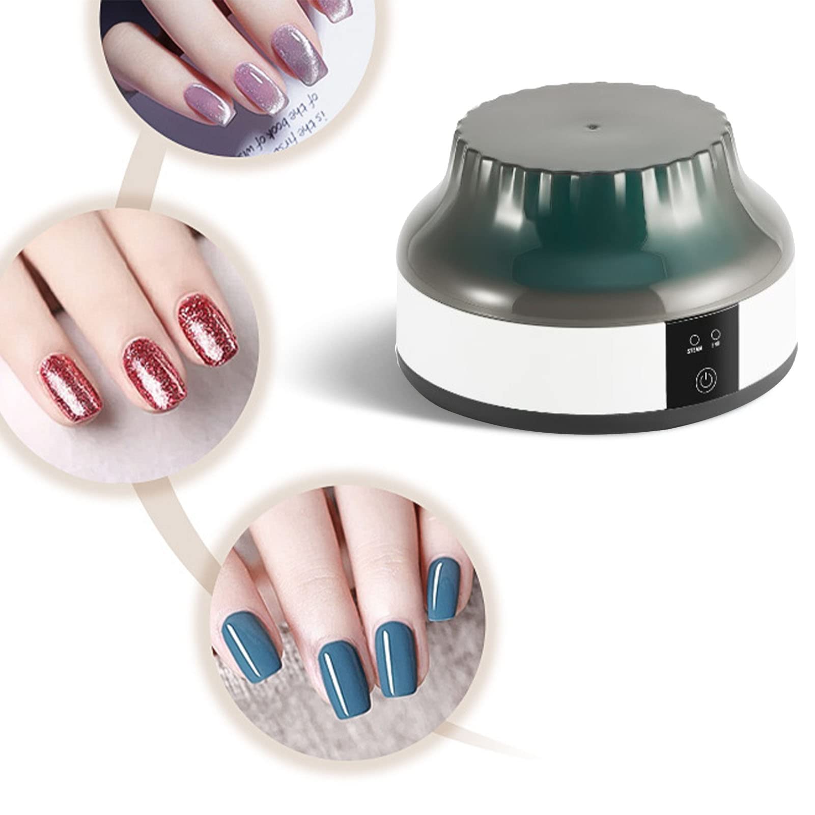 Nagellack-Entferner-Maschine Gel Nagellackentferner Maschine Nail Polish Remover Machine Maniküre-Werkzeug für Nagellack-Entfernung(Schwarz)