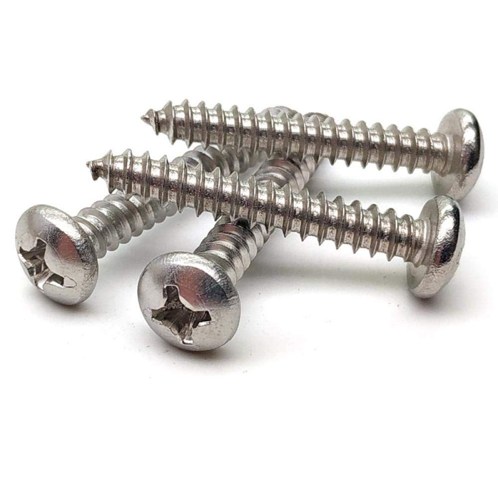 Viti Autofilettanti A Testa Piatta Grande In Acciaio Inossidabile