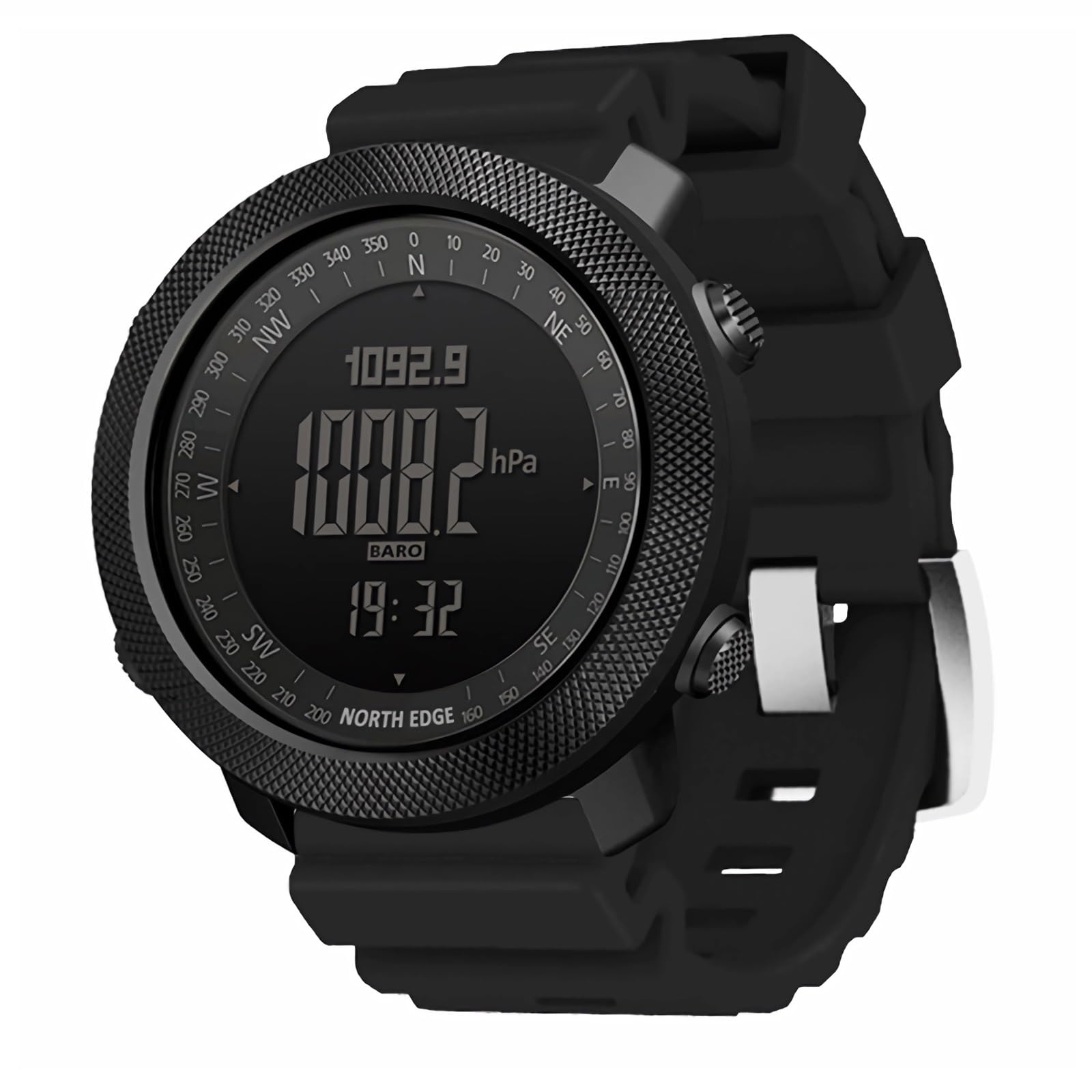 Relojes Deportivos Tácticos para Hombre, Brújula Militar de Supervivencia al Aire Libre, Relojes Digitales Robustos con Correa Duradera, Podómetro y Contador de Pasos