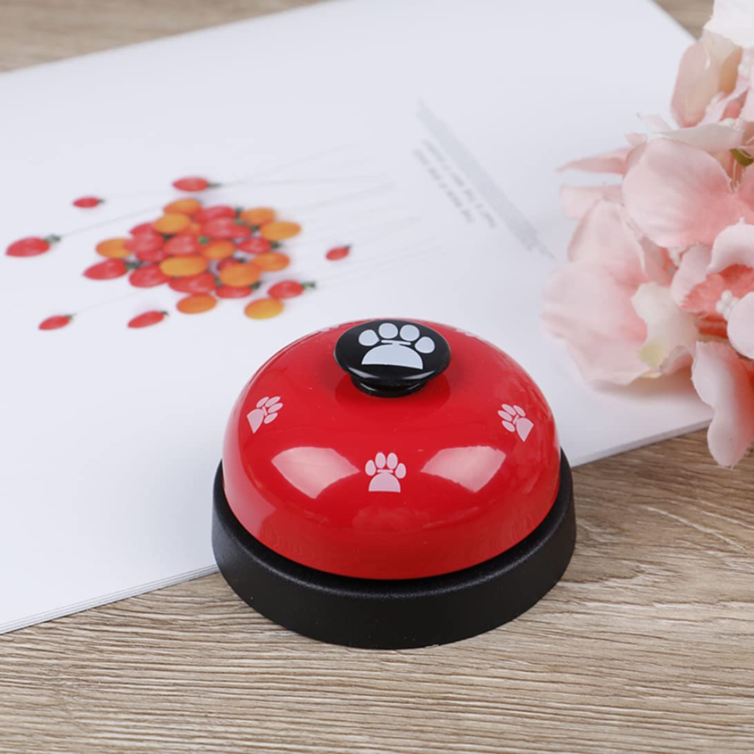 Campanello per addestramento del Cane Cucciolo Porta per Animali Domestici Rosso Antiscivolo Gomma
