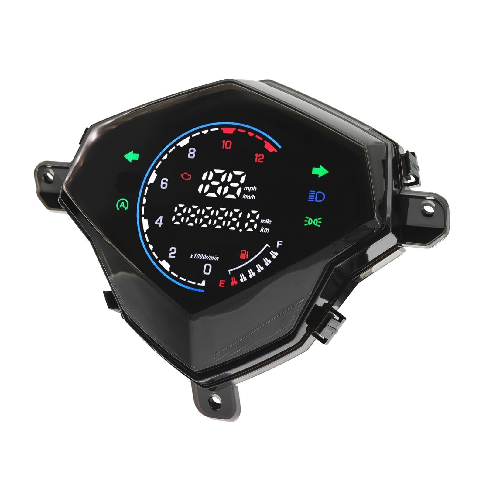 Contachilometri digitale Strumento per moto Tachimetro digitale Contachilometri Gruppo strumenti a LED per Mio 110 125 Per MIO i125 Per M3