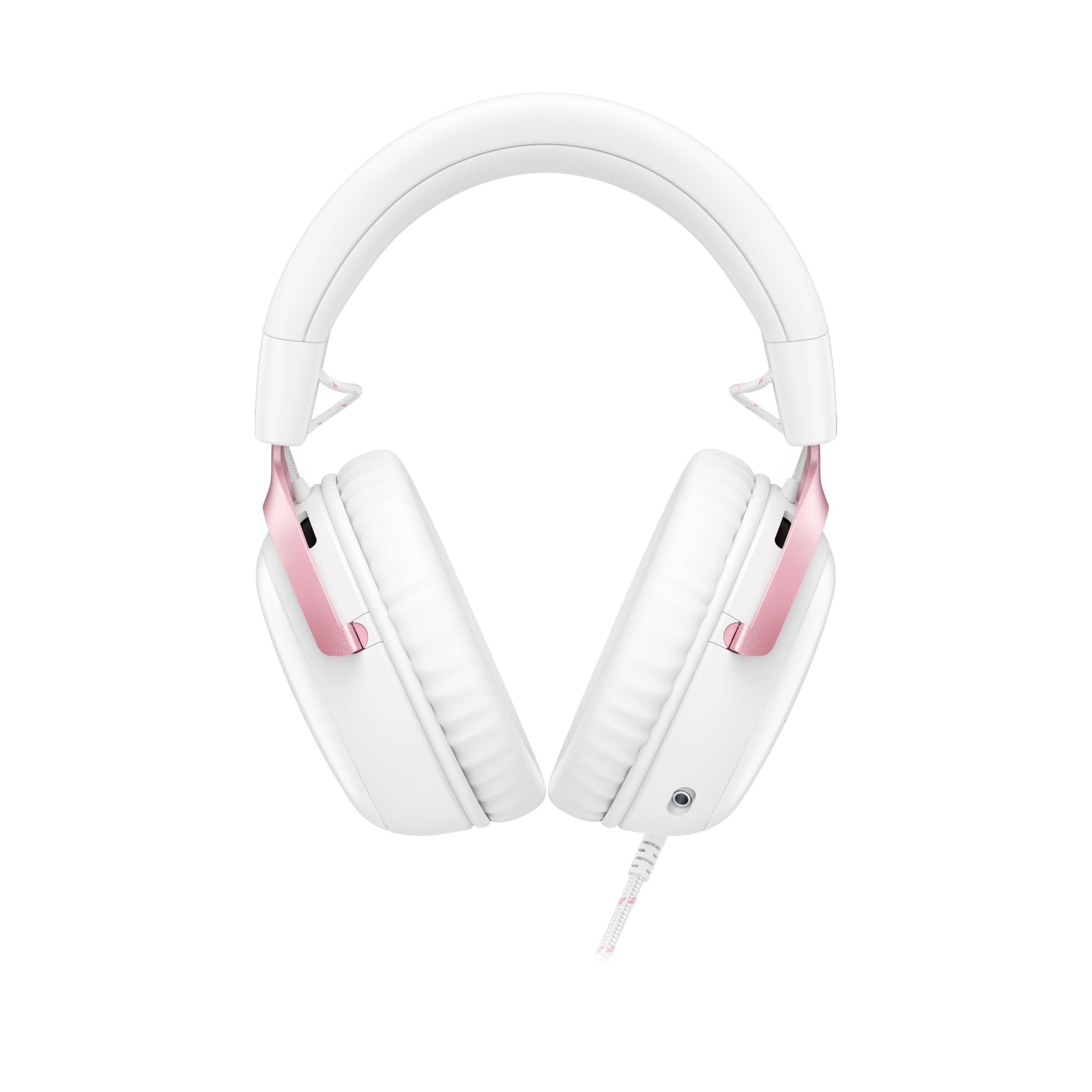 HyperX Cloud III, Casque Gaming Filaire, PC/PS5/Xbox Series X|S, DTS Headphone:X, Haut parleurs inclinés 53 mm, Micro 10 mm antibruit, USB-C/USB-A/3,5 mm, Blanc et Rose
