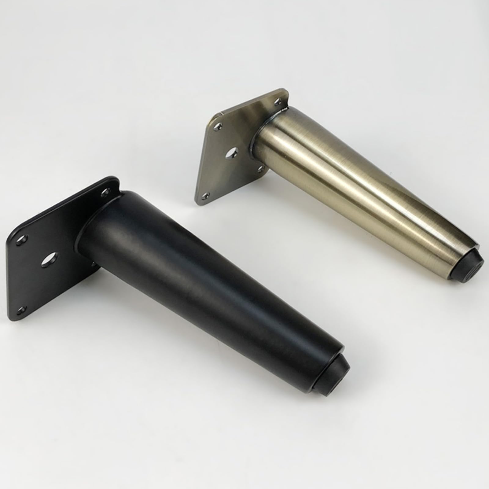 Generico Gambe per Mobili Piedini per Tavolo Conici Neri 4 Pezzi Supporto in Ferro Nero Vernice Spray Piedini per Divano Altezza 15,5 cm/6,1" Piedini per Mobile 15,5 cm/6,1"
