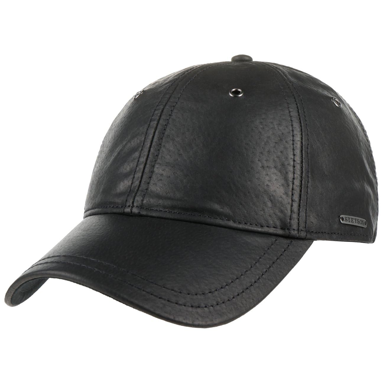 Stetson Joes Leather CapKobiety/Mężczyźni - czapka z daszkiem skórzana czapki ze skóry nappa bejsbolówka Metalowa sprzączka, Zima Jesień Lato
