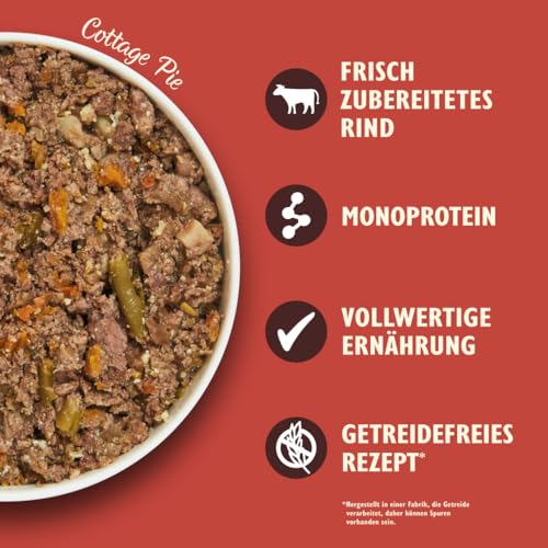 Lily's Kitchen natürliches Nassfutter für ausgewachsene Hunde, Dosen, getreidefreie Rezepturen, verschiedene Sorten (12 x 400g dosen)