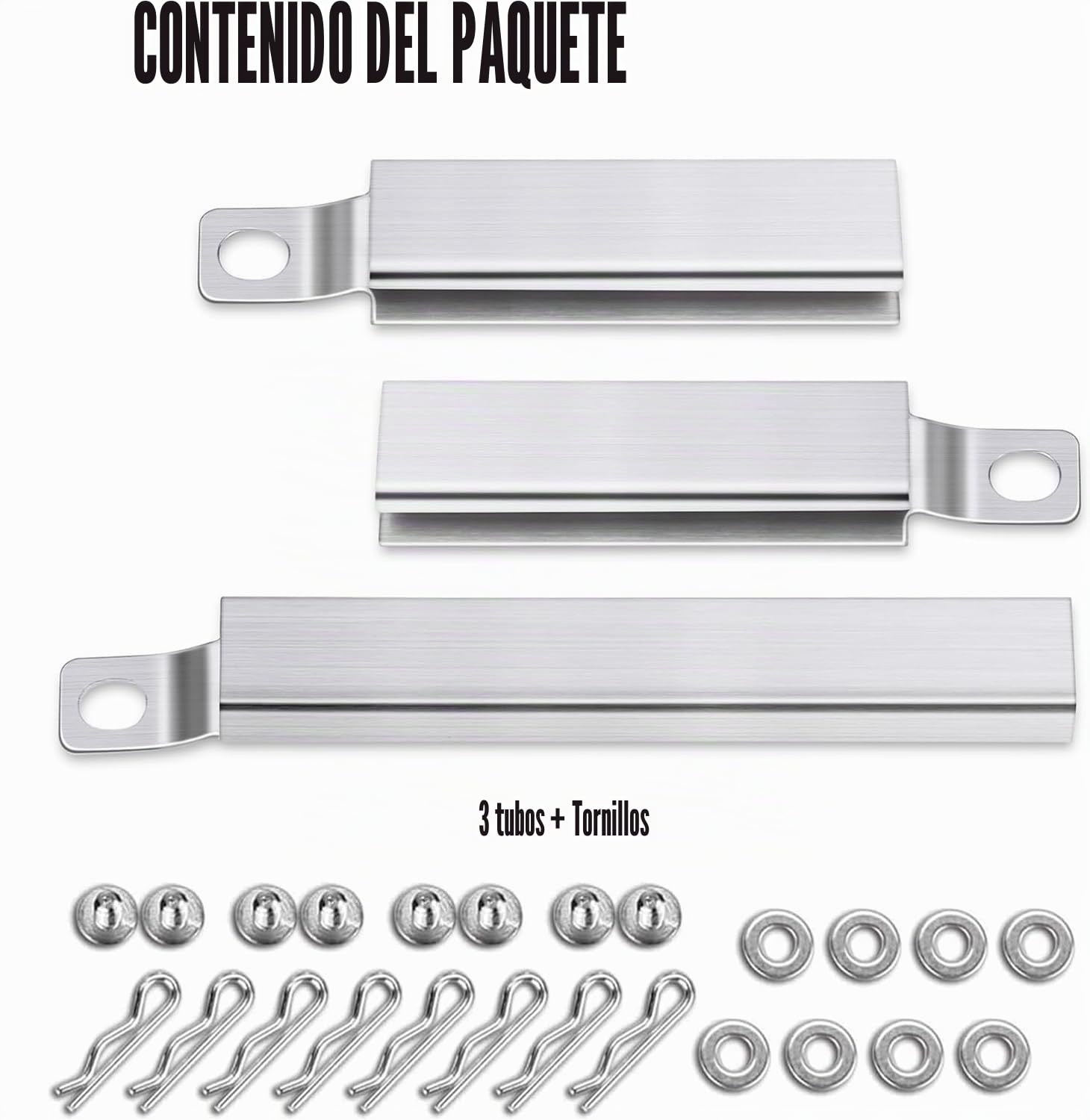 GFTIME Tapa de quemador de 37 cm + quemador para parrilla de gas Charbroil Gas2Coal 220, 330, 440, piezas de repuesto para barbacoa Barbecook Vanilla/300, Tenneker TG4, quemador de 31 – 45 cm +