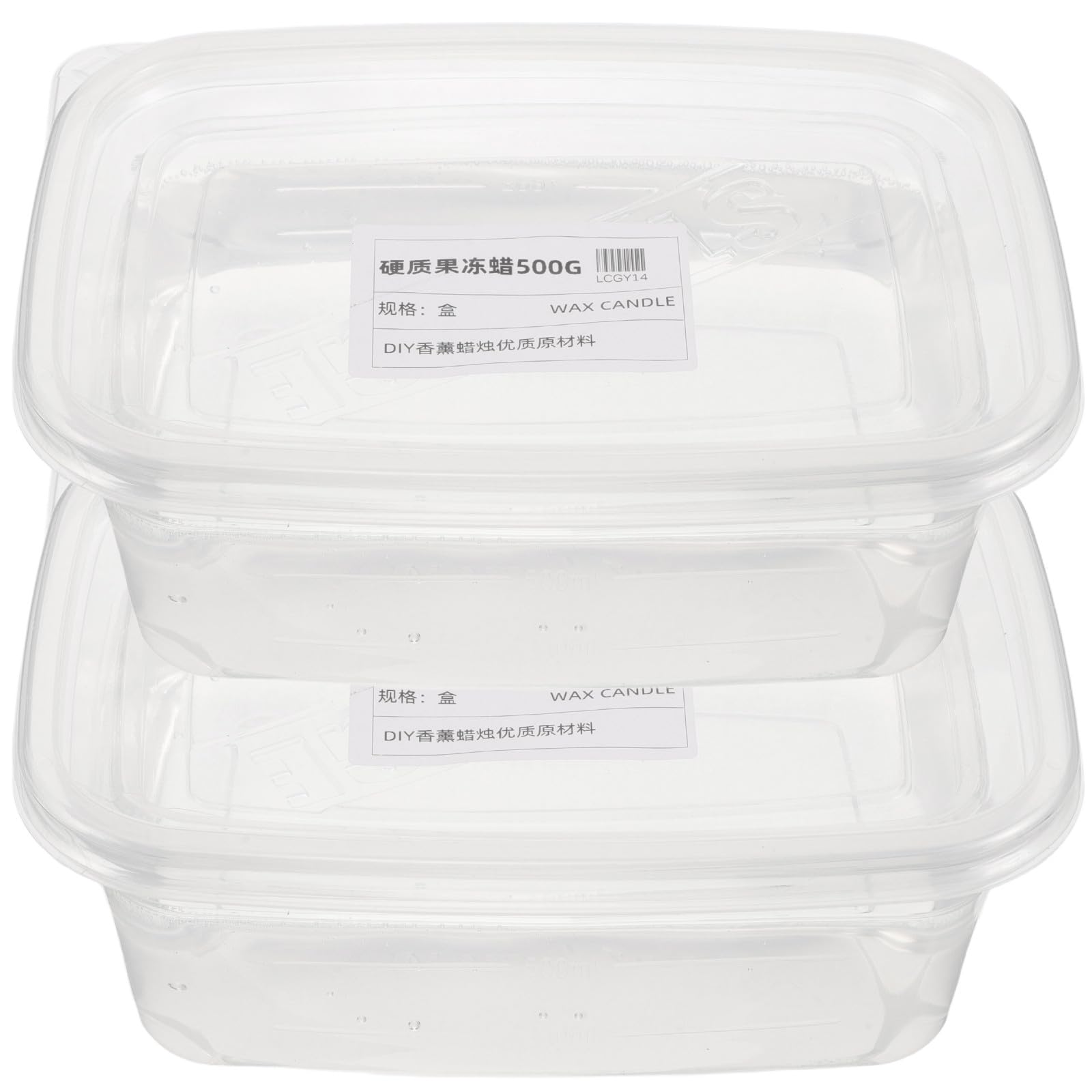 Cire Gel Transparente pour Bougies Soi-même, Matériau en Cire Gel de 1kg Combustion Lente et Transparence, pour Projets DIY et Célébrations