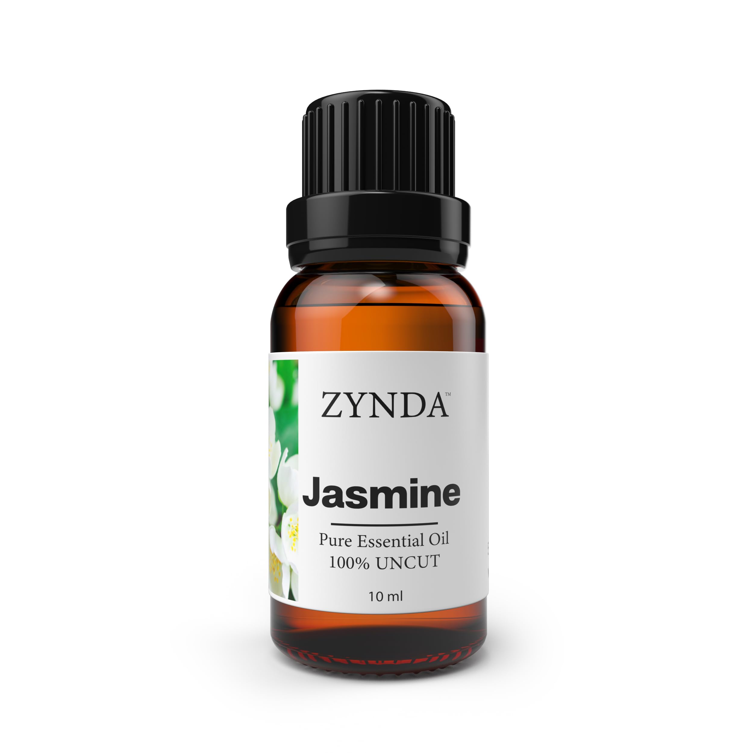 Jasmine Essential Oil 100% Pure and Natural – Organic Jasmine Oil Extract for Skin Care, Hair Treatment, Diffuser, Relaxing Aromatherapy, Body Massage, and Premium Floral Fragrance – 10ml