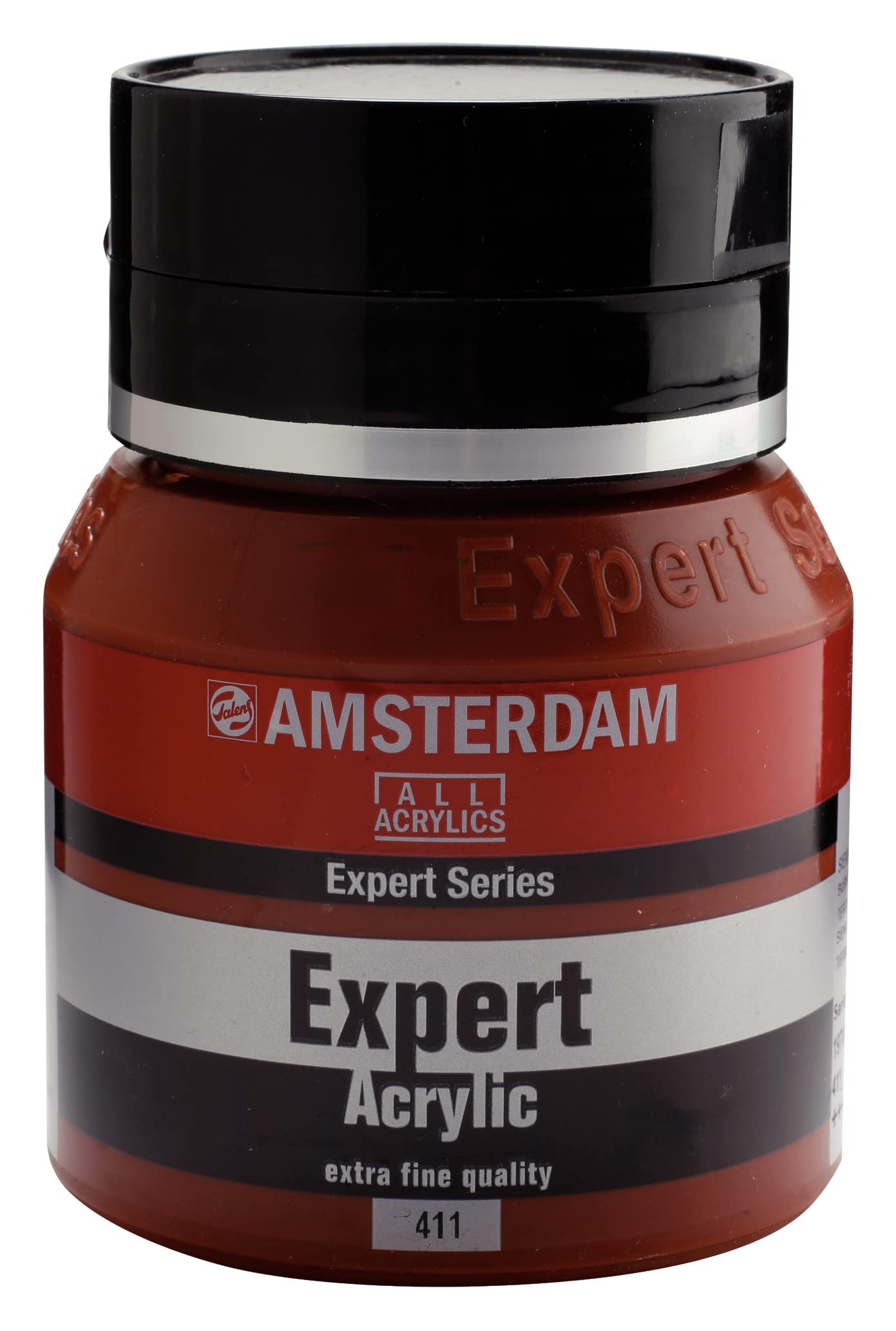Amsterdam Expert Series Acrylic Paint - Burnt Sienna 411 - Heavy Body, Artist-Quality, 400 ml Jar, Semi-Transparent, Excellent Lightfastness, Professional Art Supplies