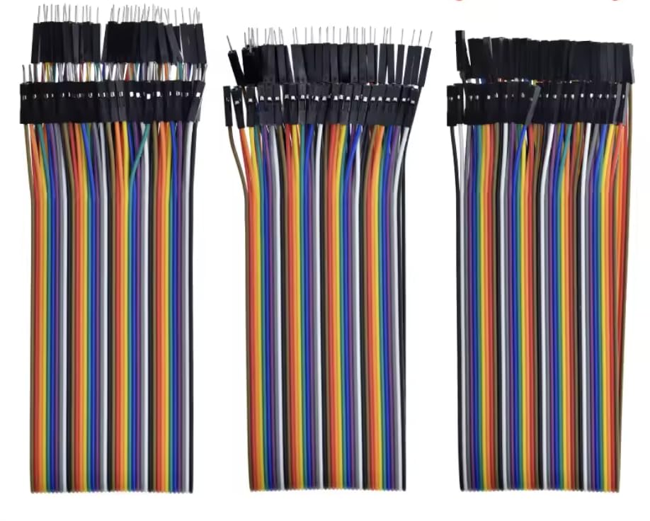Make It Warehouse 120 cables Dupont de 40 pines macho a hembra, 40 pines macho a macho, 40 pines hembra a hembra, cables de puente para Pi Arduino UNO R3 MEGA proyectos (30 cm, 3 tipos (M-M, F-M, F-F