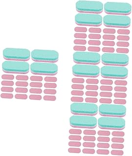 BESTOYARD 160 Pçs Lixa De Unha Esponja Arquivo Esponja Tira De Unhas Arquivos De Unhas De Salão 100/180 Grit Lixas De Unhas Blocos De Buffer De Unhas Para Unhas Acrílicas Tira De Polimento