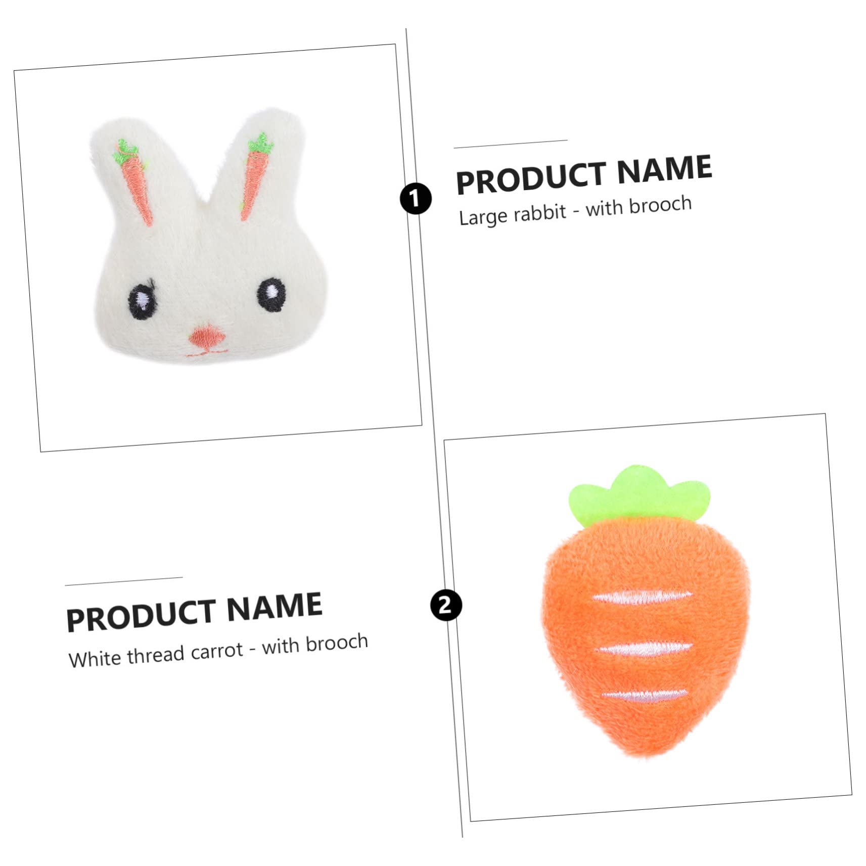 60 Piezas Broche De Conejo Alfiler De Mochila Infantil para Mochilas Linda Mochila Solapa De Pascua De Dibujos Animados Alfiler De Bufanda Ropa Felpa Perder Sombrero Decoraciones